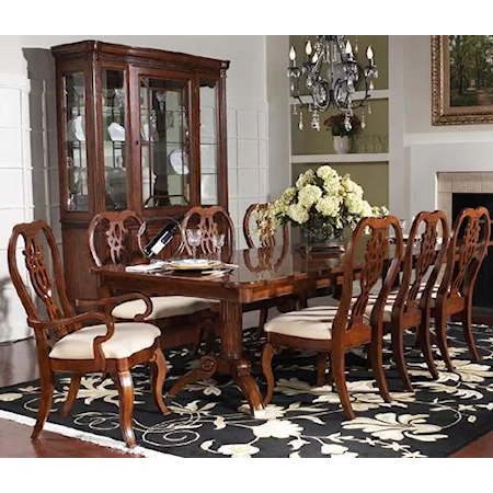 Double Pedestal  Dining Table